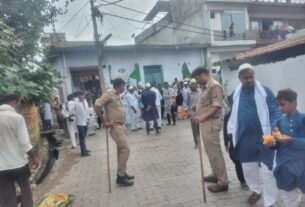 सरोजनीनगर नूरी जामा मस्जिद से ईद-ए-मिलाद-उन-नबी का जुलुस बड़े ही धूमधाम से निकाला गया